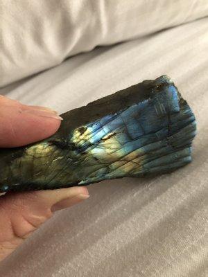 Labradorite. The reflect in this stone is amazing!