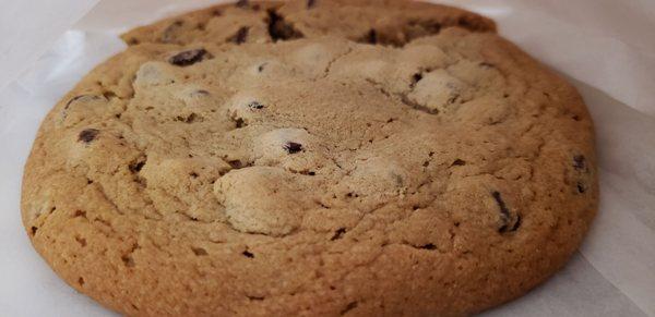 Giant chocolate chip cookie