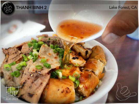 No. 35 - 3 Item Bun ($14.50) Egg roll, bbq pork and shrimp