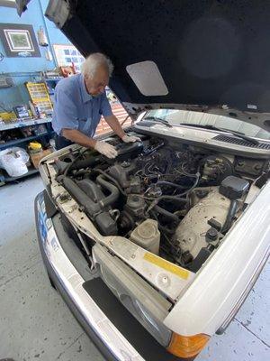 The only Mercedes mechanic that knows what's wrong with your Benz as it turns the corner! A true car whisperer!