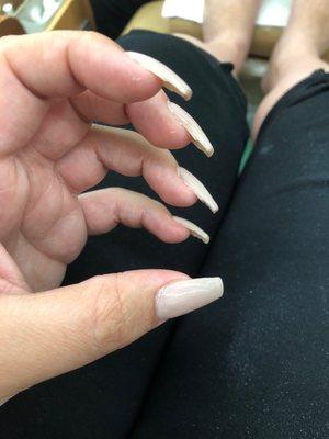 I actually really enjoyed my nail tech but i cant deal with the roughness of the sides of my nails. I'm hoping to be able to fix it myself.