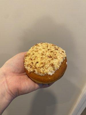 Apple crumb donut