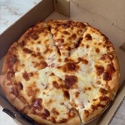 Small extra cheese pizza