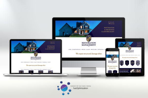 Responsive web design for Restoration Management