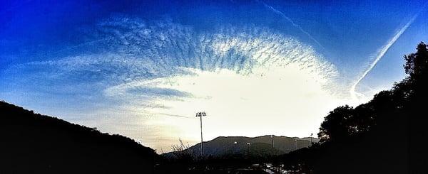 Looking out to the sky over the field, truly is a beautiful place.