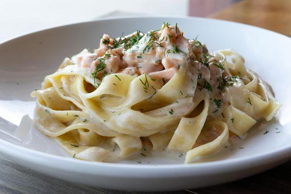 Salmon dill pasta from Pinwheel Pasta