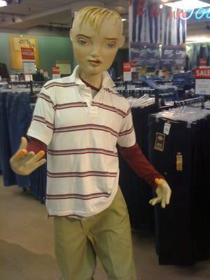 Boscov's has the creepiest mannequins.