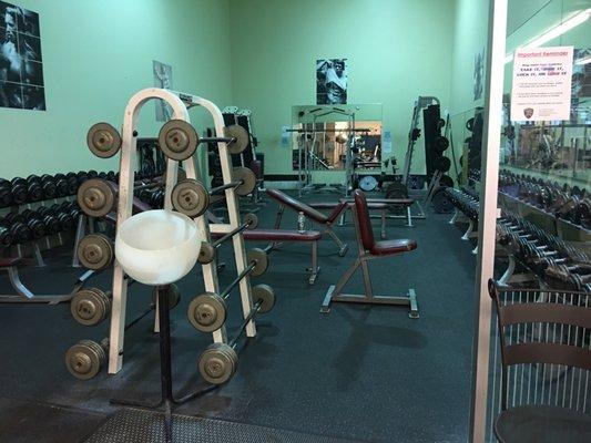 Free weight room