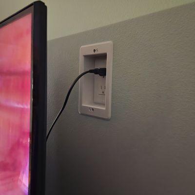 Television wall outlet