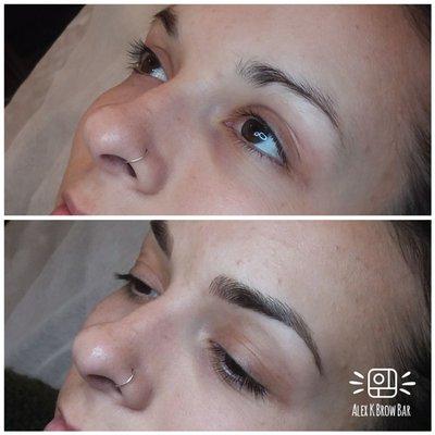 Microblading by Alex. We customized our brows all face shapes, skin types and hair colors.