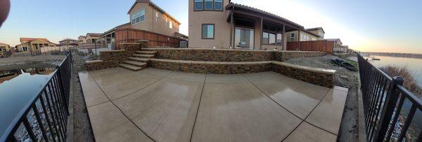 Concrete and masonry completed