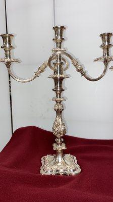 Silver Plated Victorian Candle Holder