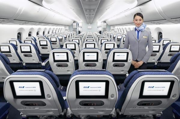 Economy Class: Sit back and relax in a comfortable seat with meticulous services.