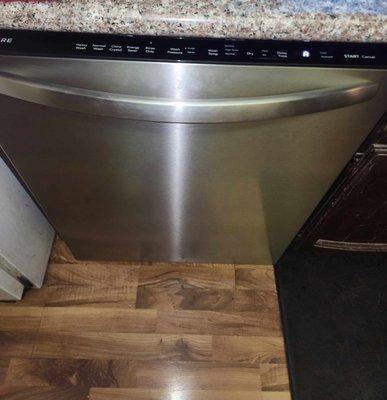 Dishwasher installed