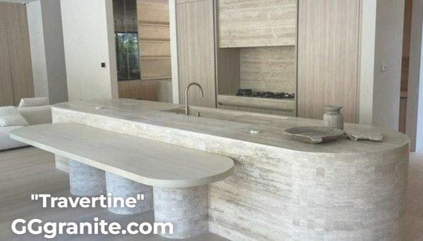 Travertine Countertops installation