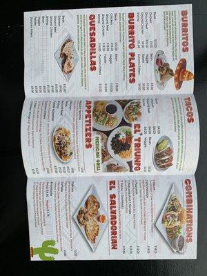 Menu- Inside