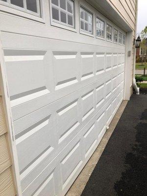 New garage door installation