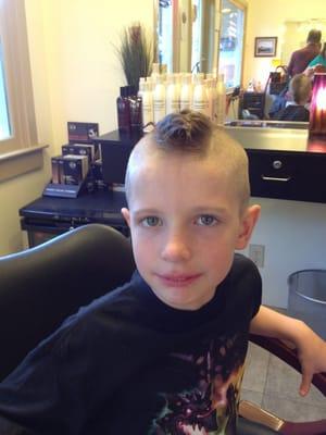 My 7 year old's Mohawk