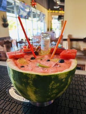 Real watermelon margarita !!