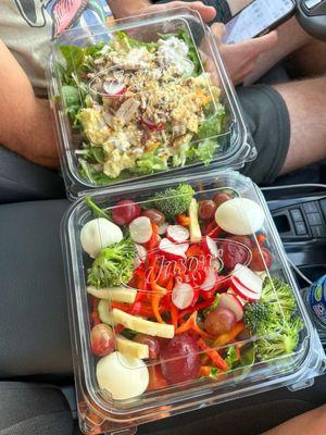 Salads from the salad bar