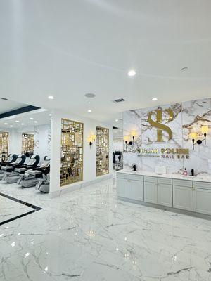 Inside nail salon