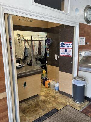 They have a dry cleaning service, and wash and fold service as well.