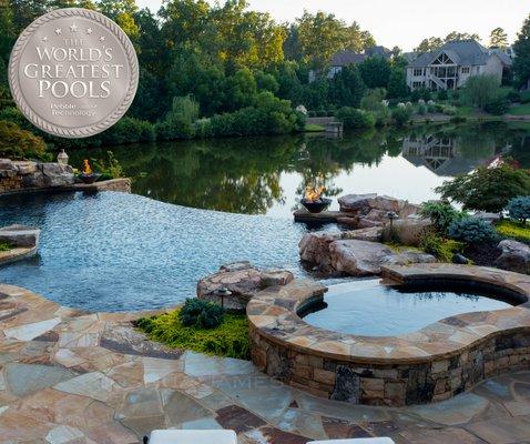 Selected to "World's Greatest Pool" List by Pebble Tec 2017