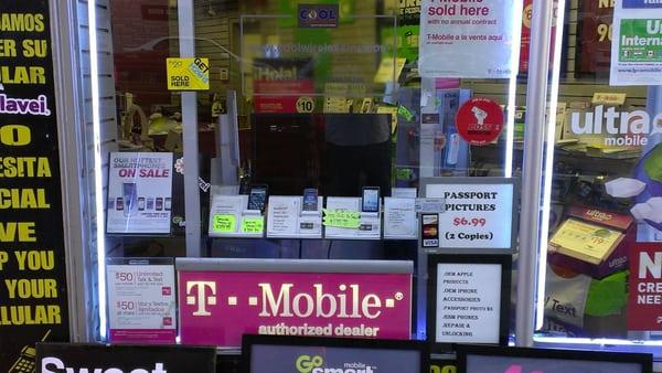 Main T-Mobile Store front Display