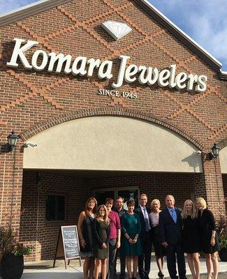 Forevermark president Charles Stanley and Komara Jewelers team