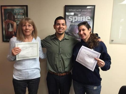 January Patients of the month! I salute you both on your holistic proactive approach to staying healthy