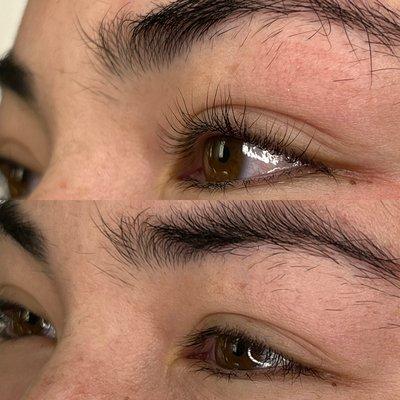 Keratin lash lift on this beautiful client!