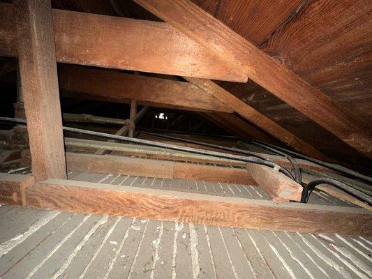 Attic Before insulation