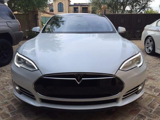 This brand new Tesla received our express detail package! Remember we are mobile so we come to you!