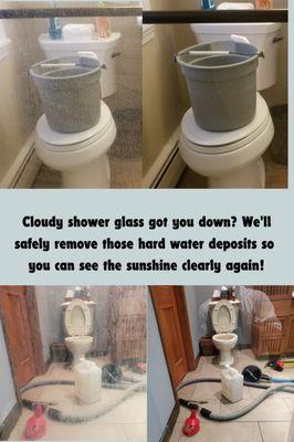 Shower glass not clear?  We can help you!