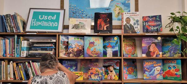 Hawaiian book area.