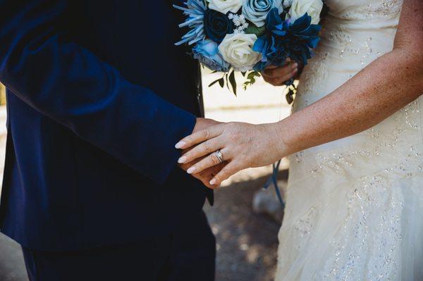 Simple, classy ombre nails for my vineyard wedding