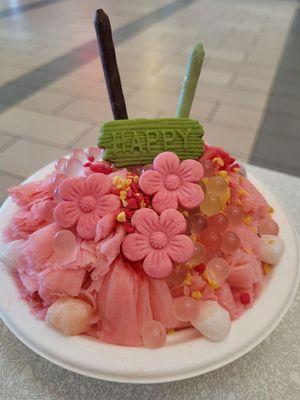 Strawberry Sakura Shaved Ice