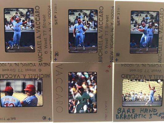 Photographs of Philadelphia star baseball player Mike Schmidt.