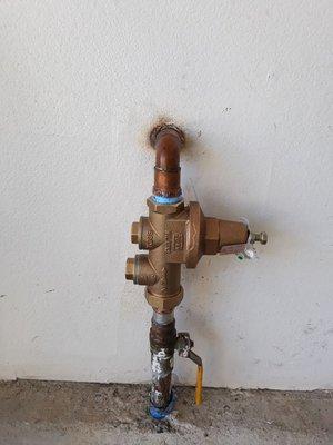 1" Pressure Regulator Valve Installation by ProMax Plumbing technician in San Diego CA.