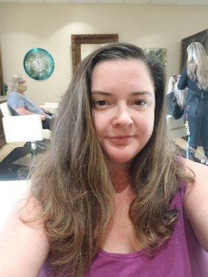 Before. I hadn't cut my hair in a year! It needed all kinds of help!