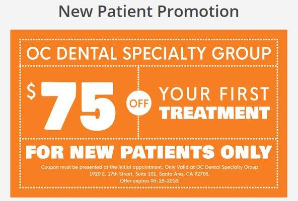 New Patient Promotion