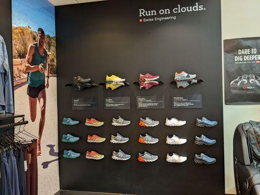 Large selection of "On Running" brand shoes