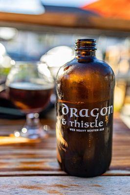 Dragon & Thistle - Wee Heavy Scotch Ale 9.1%ABV Draughtsmen Aleworks - Goleta, CA