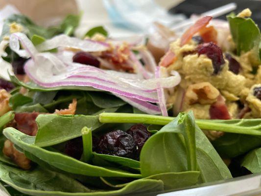 Baby Spinach Salad!   Delish!