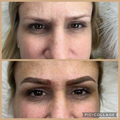 Before & After Ombré Brows