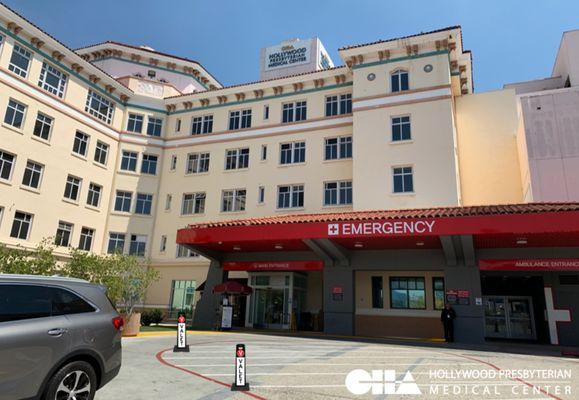 CHA Hollywood Presbyterian Medical Center's ED Valet parking.