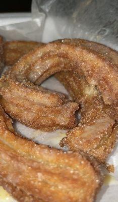 Churros with drizzled lechera