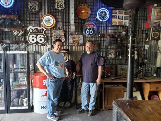 David and Dan hanging out at the Man Cave. Nice guy!