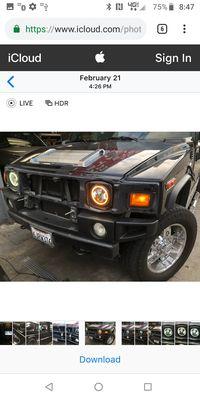 Hummer H2 headlight upgrade with turn signals