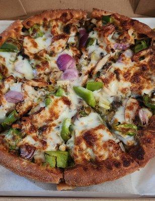 Tiki masala pizza